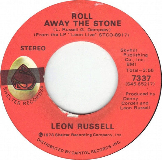 Leon Russell - Queen Of The Roller Derby (7", 45 RPM, Single) (Very Good (VG))