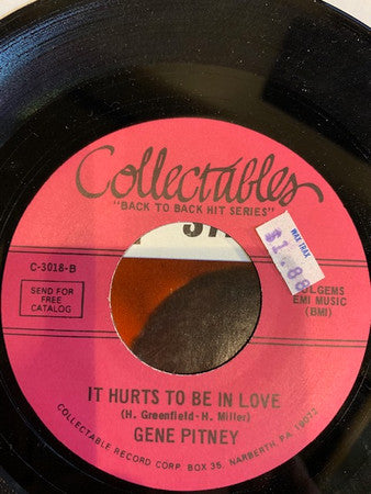 Gene Pitney - I'm Gonna Be Strong / It Hurts To Be In Love (7", 45 RPM) (Very Good (VG))