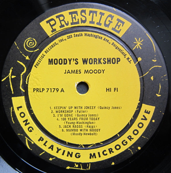 James Moody And His Band - Moody's Workshop (LP, Album, Mono, RE) (Good Plus (G+))