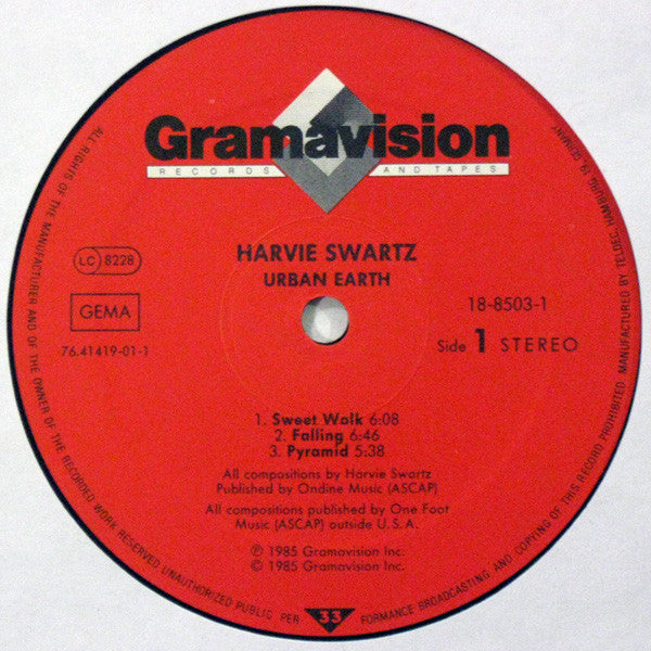 Harvie Swartz - Urban Earth (LP, Album) (Very Good Plus (VG+))
