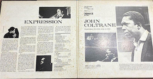 John Coltrane : Expression (LP, Album)