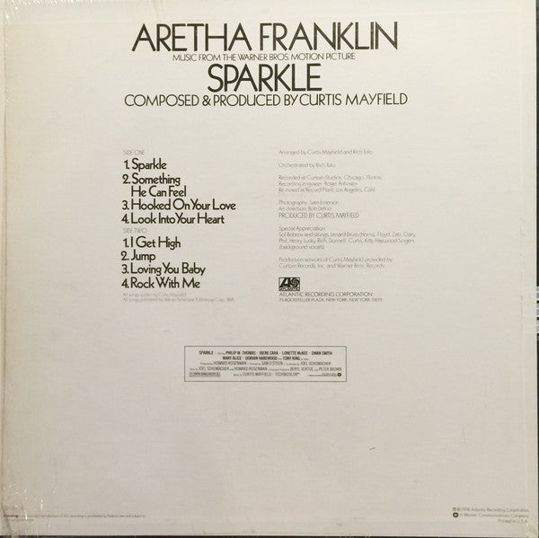 Aretha Franklin - Sparkle (LP, Album) (Good Plus (G+))