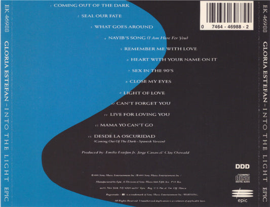 Gloria Estefan - Into The Light (CD, Album) (Very Good (VG))