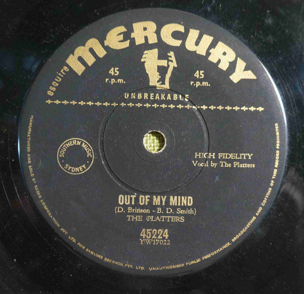 The Platters - Twilight Time (7", 45 RPM, Single) (Good Plus (G+))