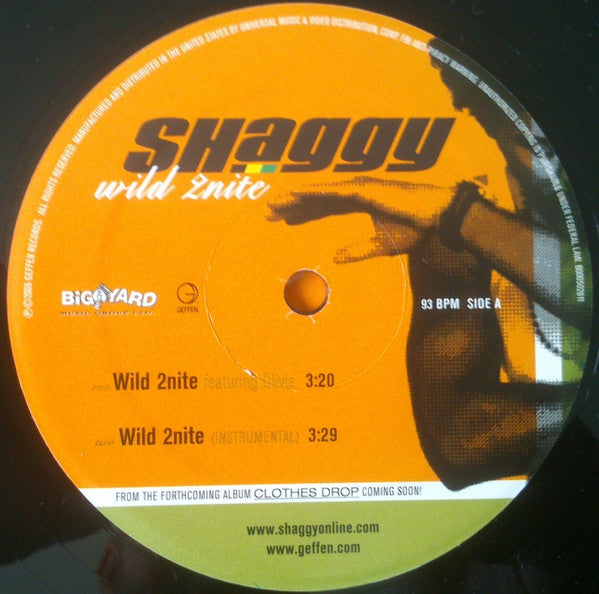 Shaggy - Wild 2nite (12") (Mint (M))