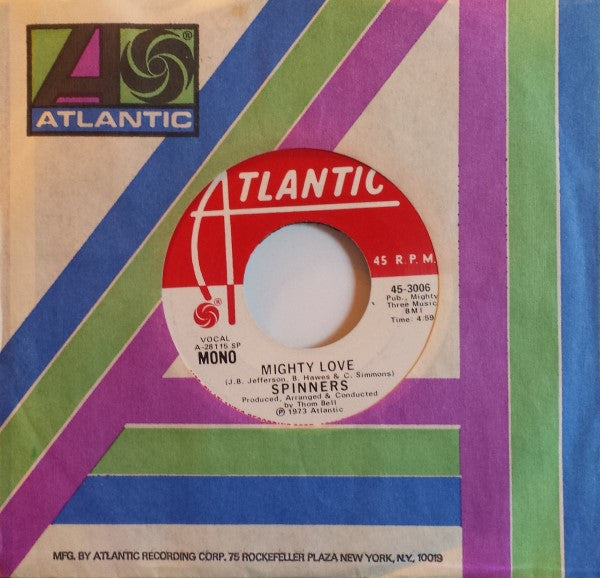 Spinners - Mighty Love (7", 45 RPM, Promo, Stereo, Mono) (Good Plus (G+))