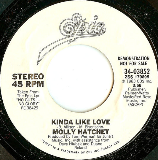 Molly Hatchet - Kinda Like Love (7", 45 RPM, Promo) (Very Good (VG))