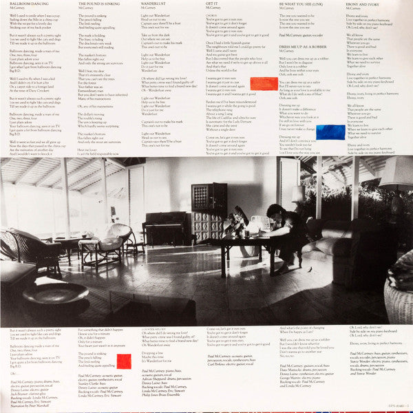 Paul McCartney - Tug Of War (LP, Album, Stereo) (Very Good Plus (VG+))