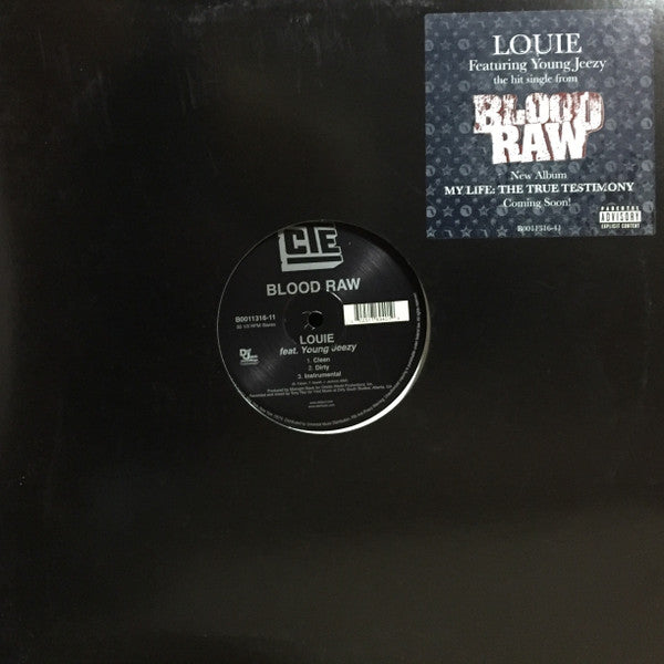 Blood Raw, Young Jeezy - Louie (12", 33 ⅓ RPM) (Very Good Plus (VG+))