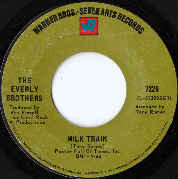 Everly Brothers - Milk Train (7", 45 RPM, Single, Styrene, Mono) (Very Good (VG))