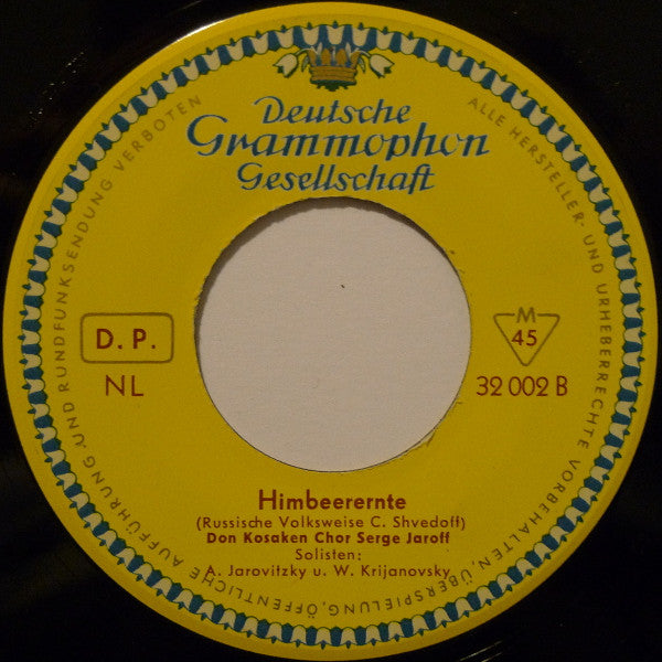 Don Kosaken Chor Serge Jaroff - Es Wird Im Walde Gesagt (7", 45 RPM, Mono) (Good Plus (G+))