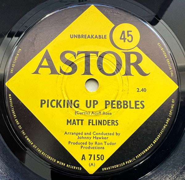 Matt Flinders - Picking Up Pebbles (7", 45 RPM, Single) (Very Good (VG))
