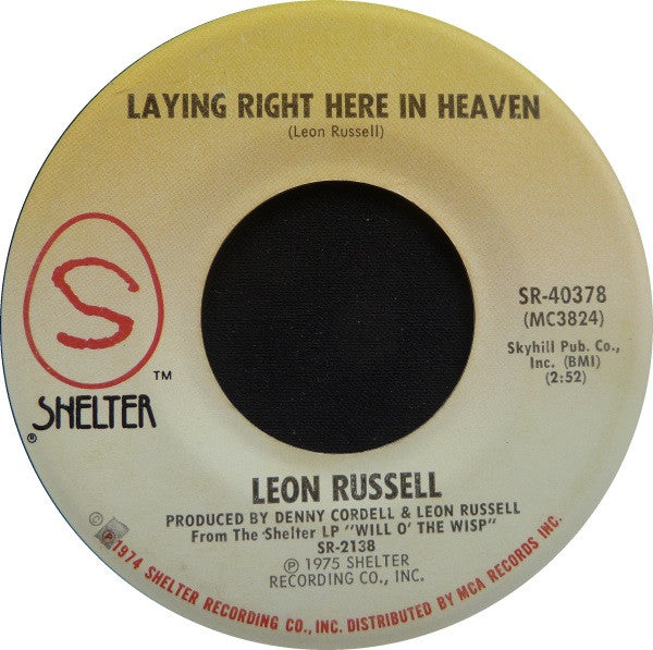 Leon Russell - Lady Blue (7", 45 RPM, Single, Stereo) (Very Good (VG))