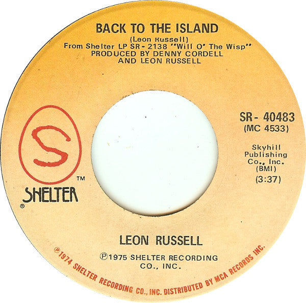 Leon Russell - Back To The Island (7", 45 RPM) (Very Good (VG))