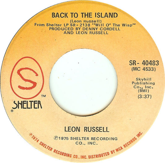 Leon Russell - Back To The Island (7", 45 RPM) (Very Good (VG))