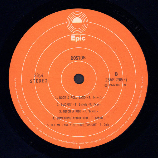 Boston - Boston (LP, Album, Stereo) (Very Good Plus (VG+))