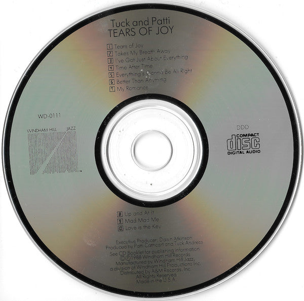 Tuck & Patti - Tears Of Joy (CD, Album) (Good Plus (G+))