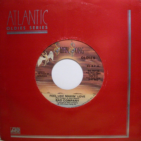 Bad Company - Feel Like Makin' Love (7", 45 RPM, Single, RE) (Good Plus (G+))