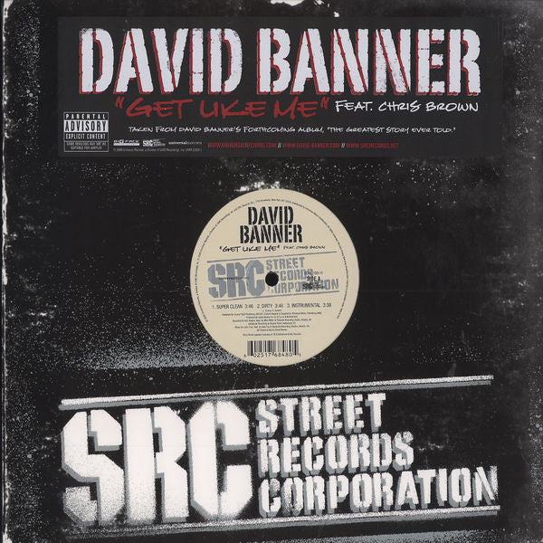David Banner, Chris Brown - Get Like Me (12") (Very Good Plus (VG+))