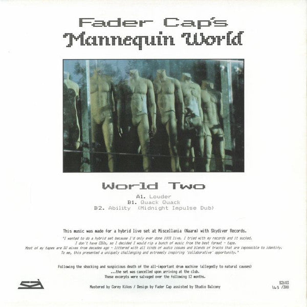 Fader Cap - World Two (12", 33 ⅓ RPM, 45 RPM, Ltd) (Mint (M))