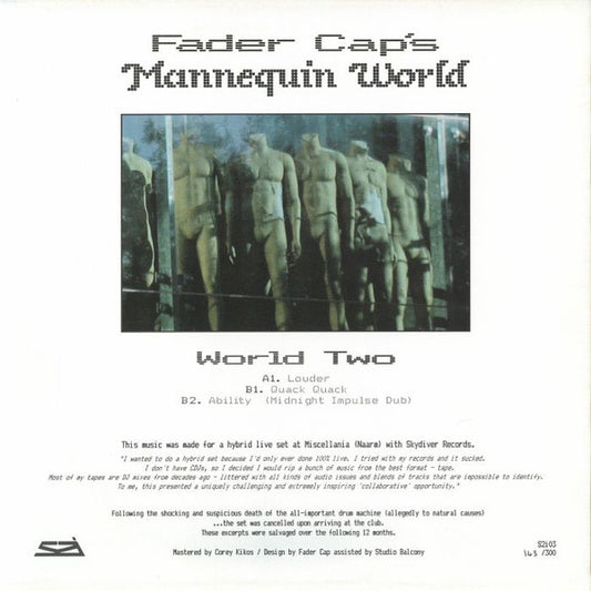 Fader Cap - World Two (12", 33 ⅓ RPM, 45 RPM, Ltd) (Mint (M))