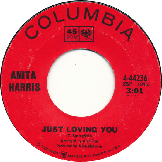 Anita Harris - Just Loving You (7", 45 RPM, Single) (Very Good (VG))