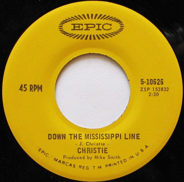 Christie - Yellow River / Down The Mississippi Line (7", Single, 45 RPM) (Very Good (VG))