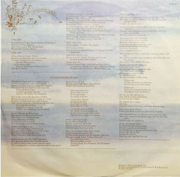 Genesis - Wind & Wuthering (LP, Album, Stereo) (Very Good (VG))