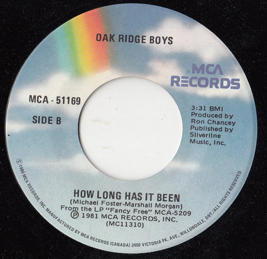 The Oak Ridge Boys - Fancy Free / How Long Has It Been (7", 45 RPM) (Very Good (VG))