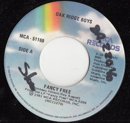The Oak Ridge Boys - Fancy Free / How Long Has It Been (7", 45 RPM) (Very Good (VG))
