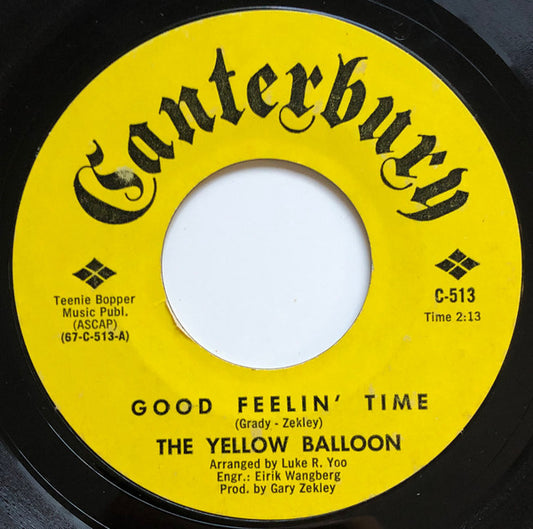 Yellow Balloon - Good Feelin' Time (7", 45 RPM, Single) (Good (G))