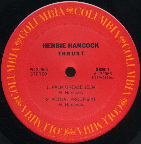 Herbie Hancock - Thrust (LP, Album, Stereo) (Very Good (VG))