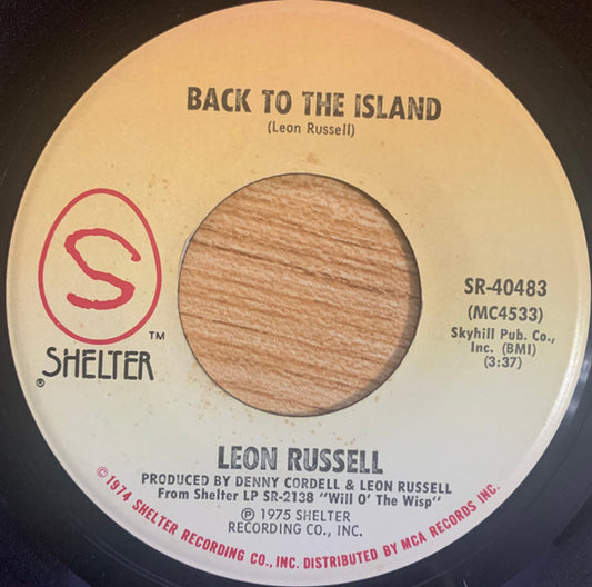 Leon Russell - Back To The Island (7", 45 RPM, Single) (Very Good (VG))