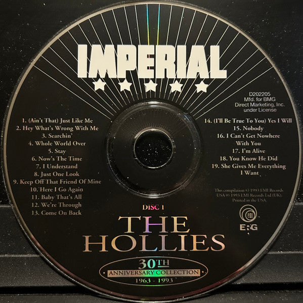 The Hollies - 30th Anniversary Collection 1963-1993 (3xCD, Comp, Club, RM) (Very Good (VG))
