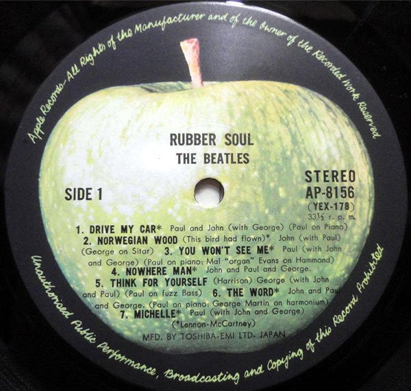 The Beatles - Rubber Soul (LP, Album, Stereo, RE) (Very Good (VG))