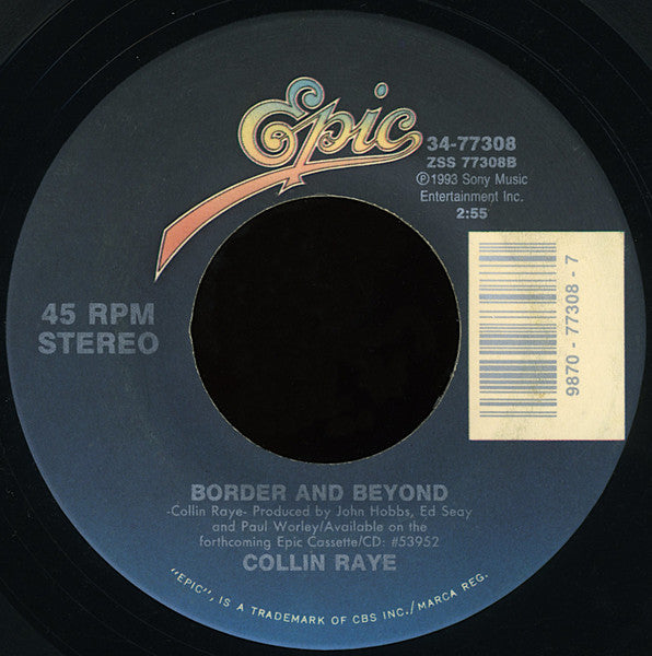 Collin Raye - That's My Story (7", 45 RPM) (Very Good (VG))