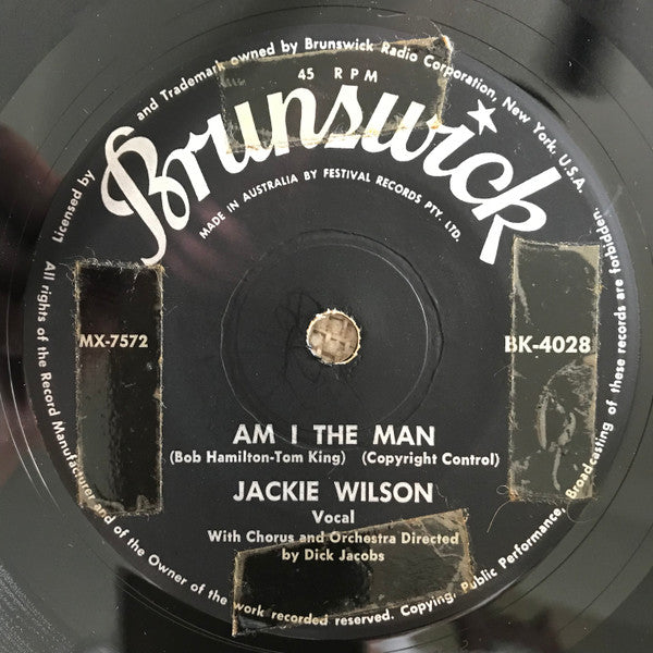 Jackie Wilson - Alone At Last (7", 45 RPM, Single) (Good Plus (G+))