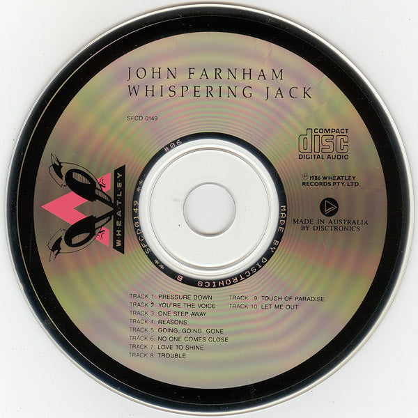 John Farnham - Whispering Jack (CD, Album, RE) (Good (G))