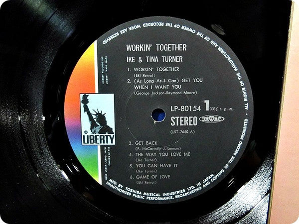 Ike & Tina Turner - Workin' Together (LP, Album) (Very Good (VG))