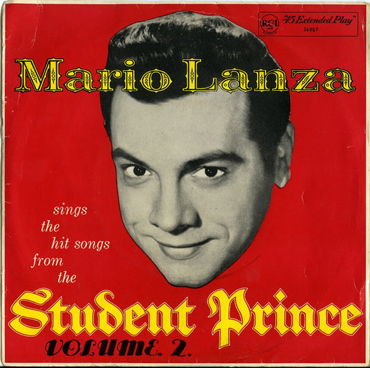 Mario Lanza - The Student Prince (Volume 2) (7", 45 RPM, EP) (Very Good (VG))