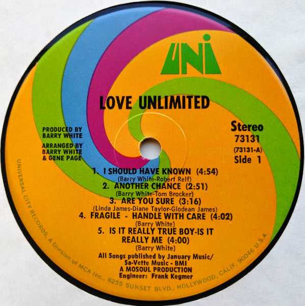 Love Unlimited - From A Girl's Point Of View We Give To You... Love Unlimited (LP, Album, RE, Stereo) (Very Good (VG))
