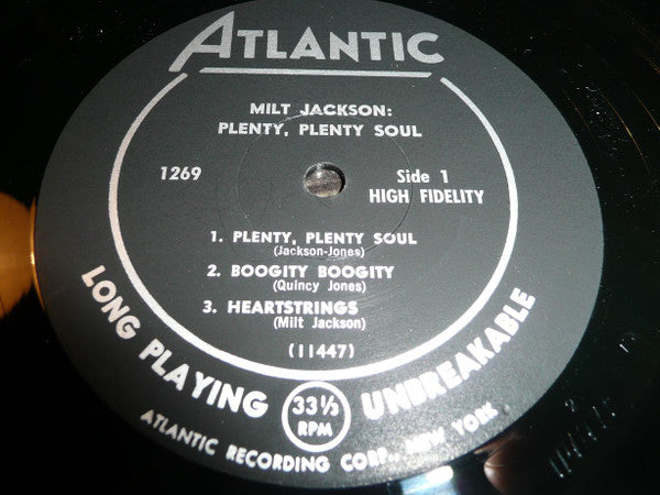 Milt Jackson - Plenty, Plenty Soul (LP, Album, Mono) (Good Plus (G+))