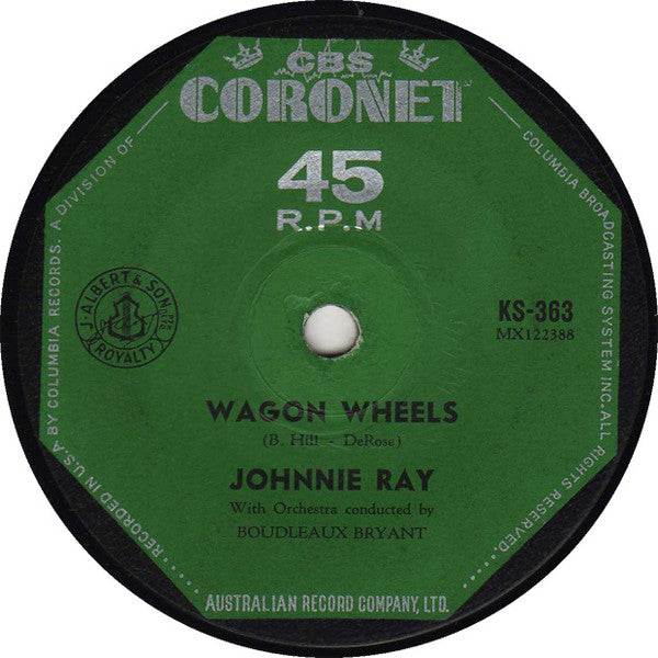 Johnnie Ray - Wagon Wheels / When It's Springtime In The Rockies (7", 45 RPM, Single) (Good Plus (G+))