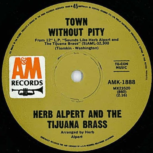 Herb Alpert & The Tijuana Brass - The Happening / Town Without Pity (7", Single, 45 RPM) (Very Good (VG))