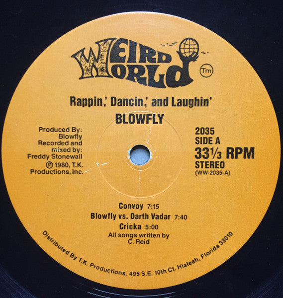 Blowfly - Rappin', Dancin', And Laughin' (LP, Album) (Very Good Plus (VG+))