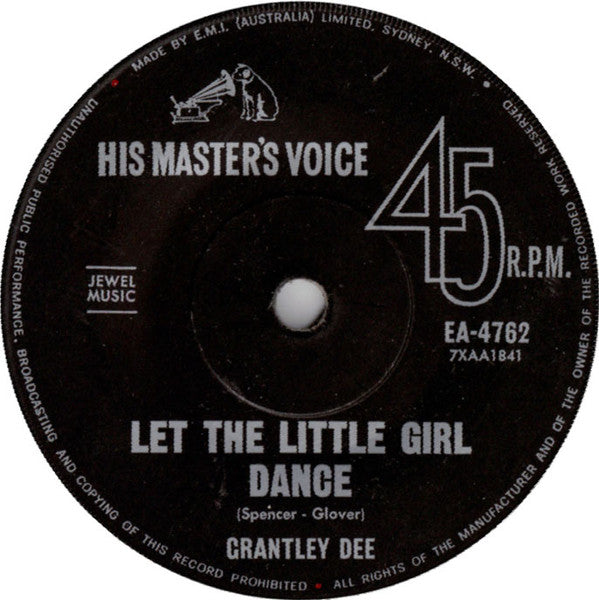 Grantley Dee - Answer Me / Let The Little Girl Dance (7", 45 RPM, Single) (Good Plus (G+))