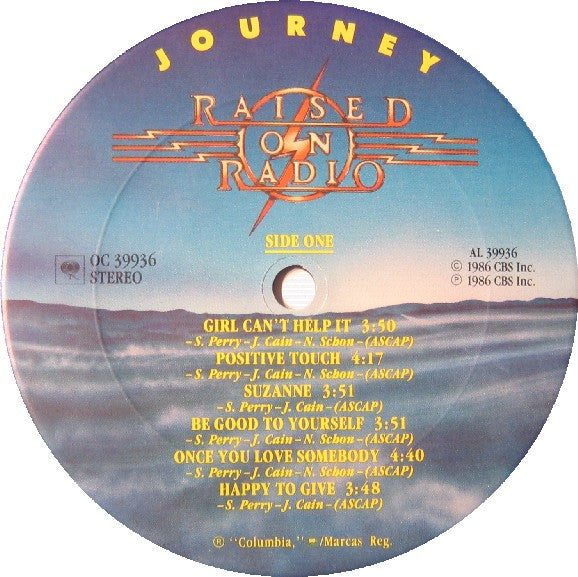 Journey - Raised On Radio (LP, Album, Stereo) (Very Good (VG))