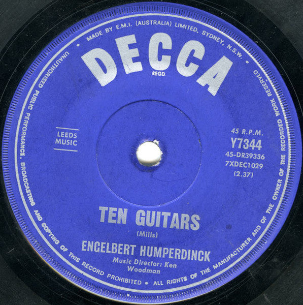 Engelbert Humperdinck - Release Me (7", 45 RPM, Single) (Good Plus (G+))