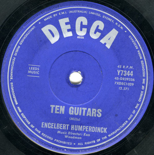 Engelbert Humperdinck - Release Me (7", 45 RPM, Single) (Good Plus (G+))