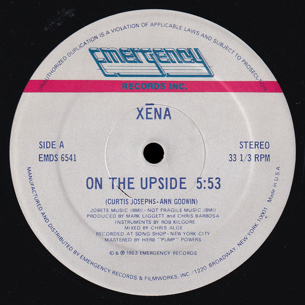 Xena - On The Upside (12", 33 ⅓ RPM) (Very Good Plus (VG+))